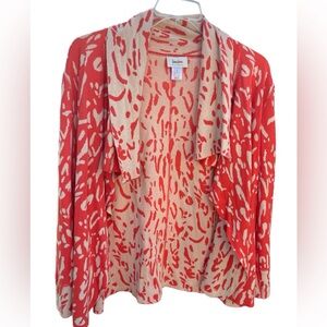 Neiman Marcus sweater shrug jacket size Small/waterfall lapel/women’s designer